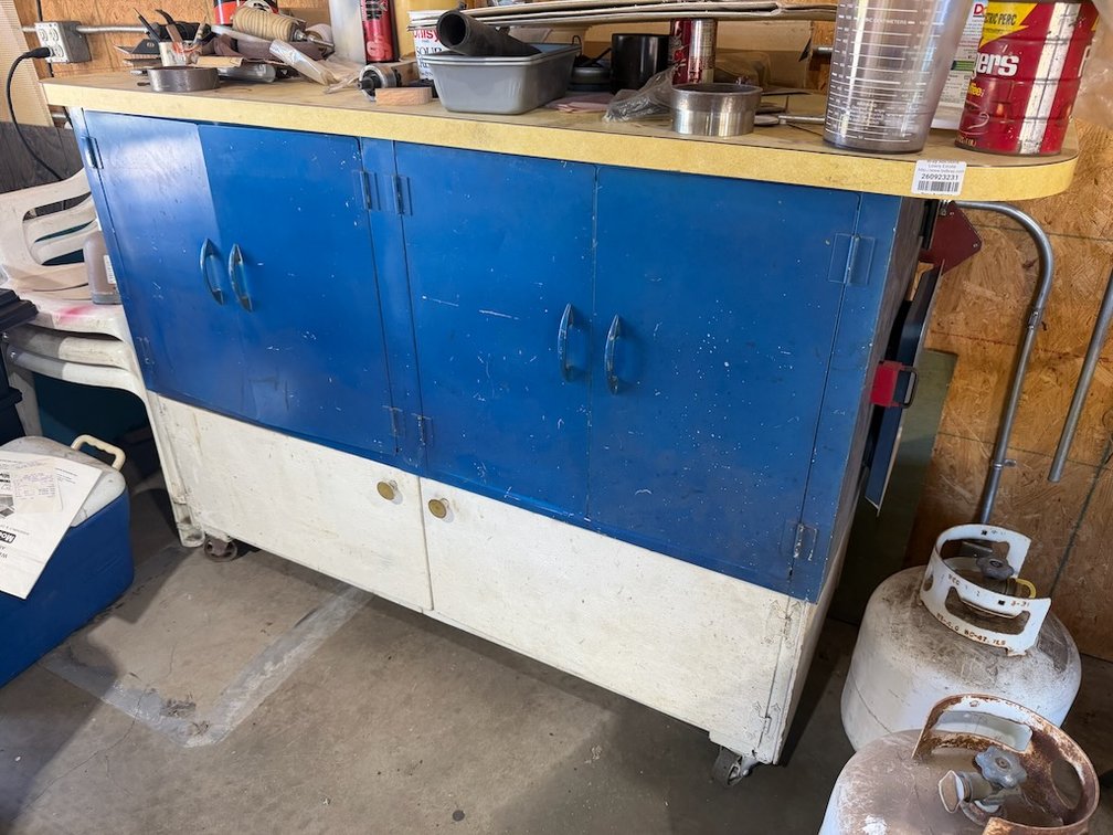 4-Door Rolling Worktop Cabinet