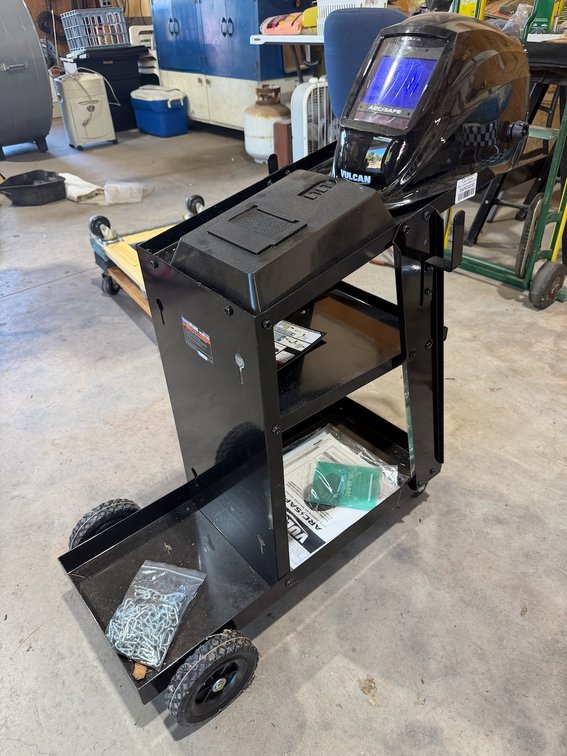 Chicago Electric 100 lb. Welding Cart W/ Vulcan Arc-Safe Hood