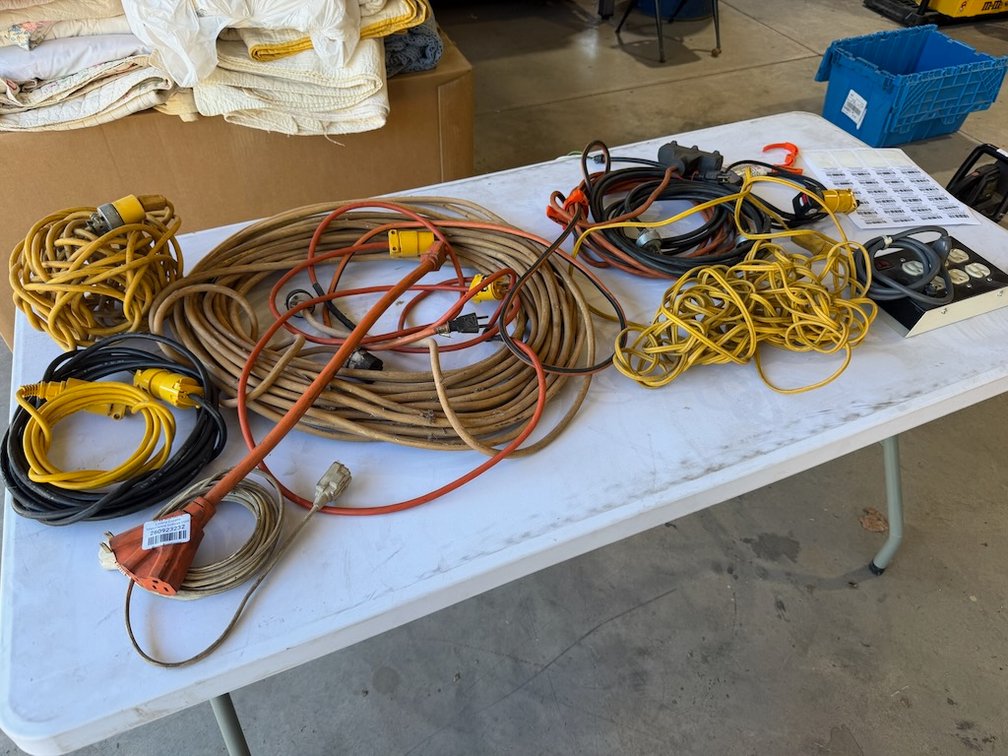 Large Lot of Extension/Power Cords