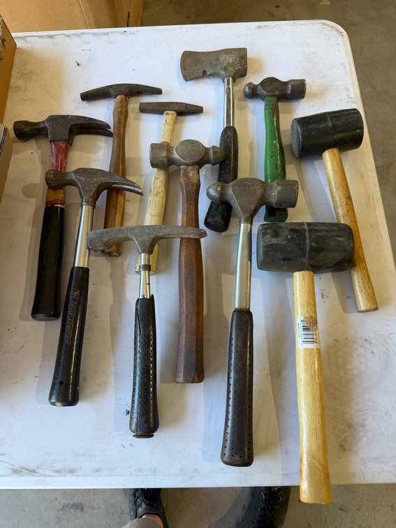 Large Lot of Hammers, Mallets, Etc.