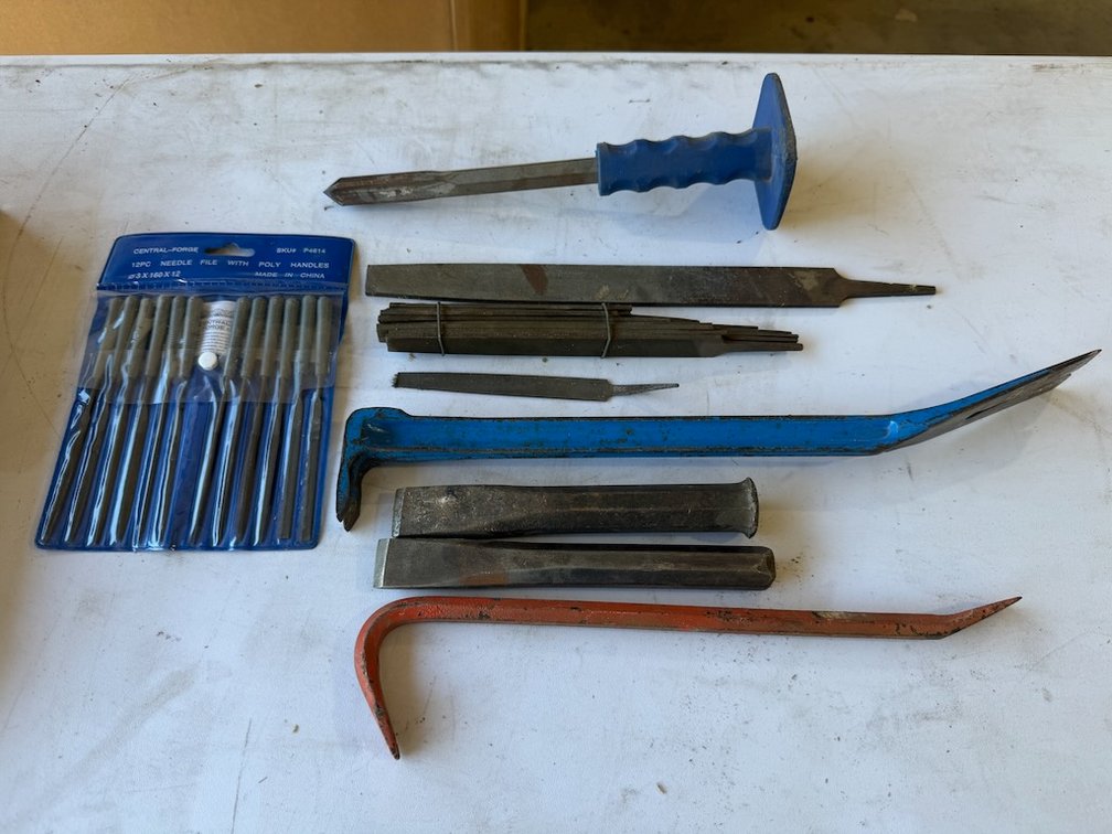 Lot of Files, Crow Bars, Etc.