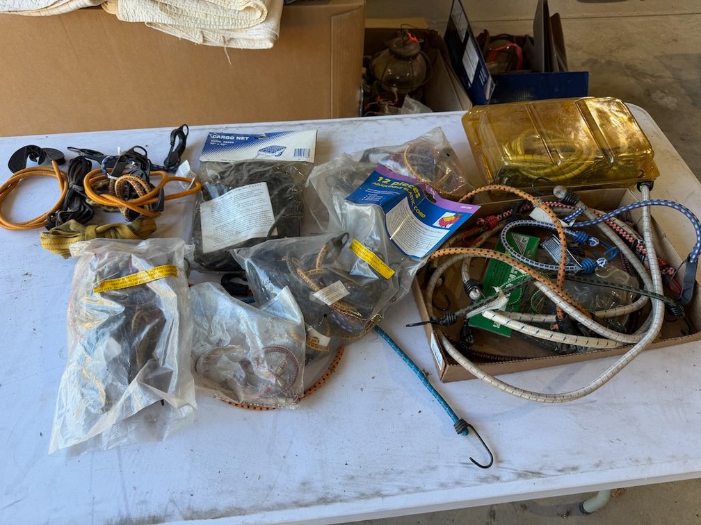 Large Lot of Bungee Cords & Tie-Downs