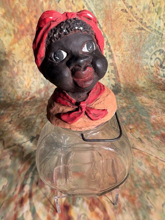 vintage Americana novelty cookie jar