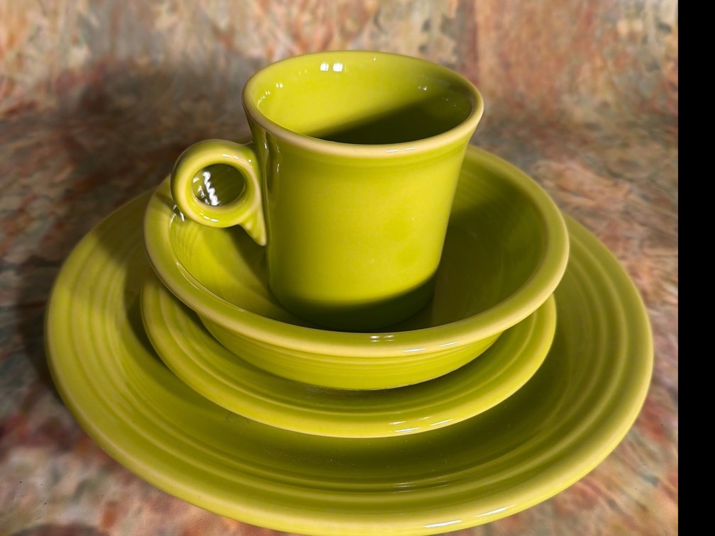 4 pc. Fiestaware Lemongrass set