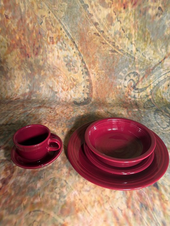5 pc. Fiestaware Cinnabar set