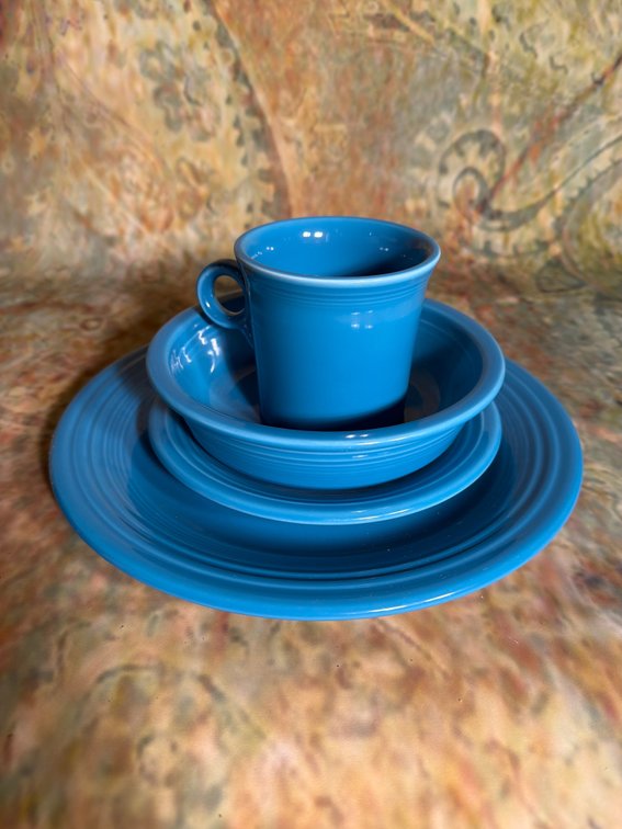 4pc Fiestaware set - peacock