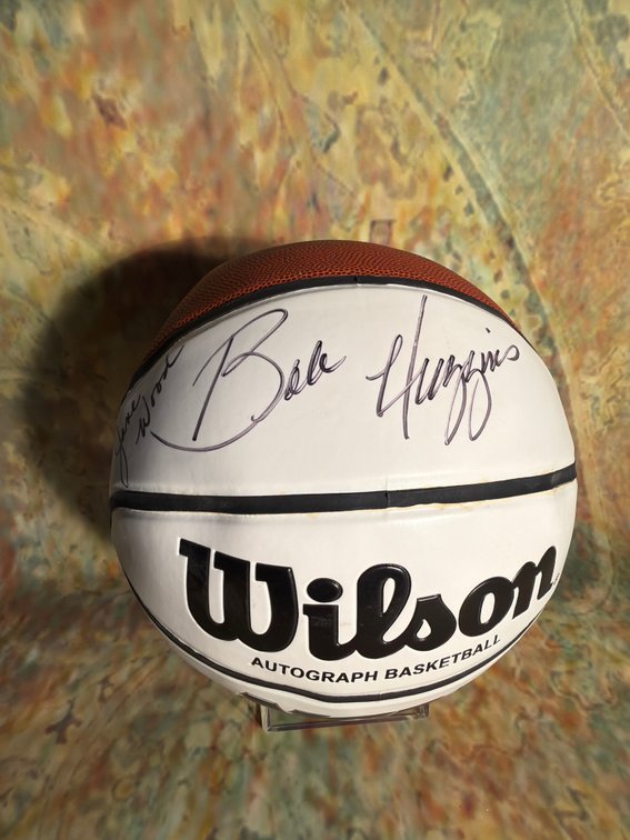 WVU Coach Bob Huggins Autographed Basketball