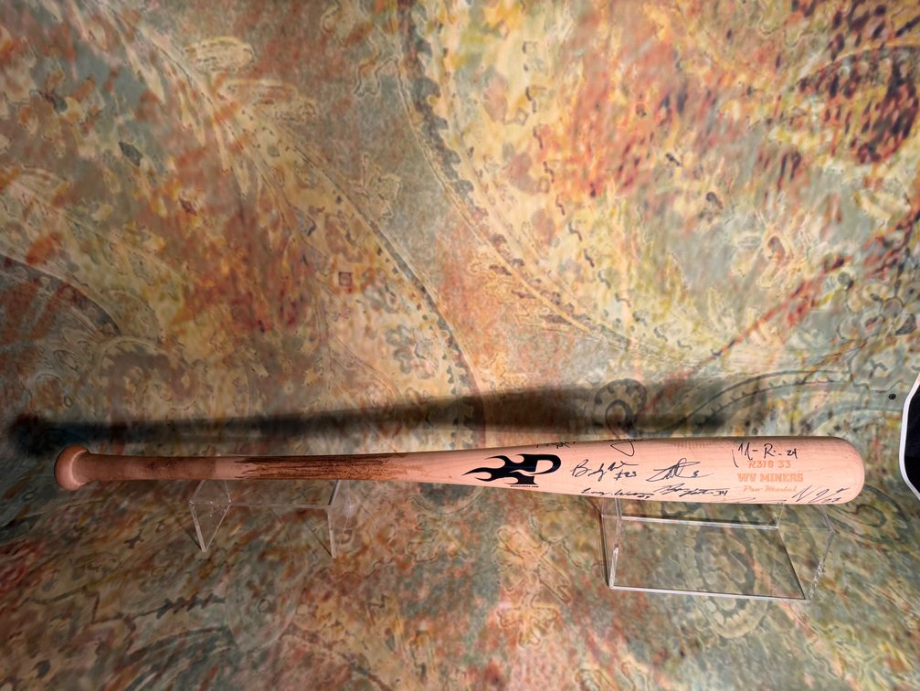 WV Miners Autographed Baseball Bat