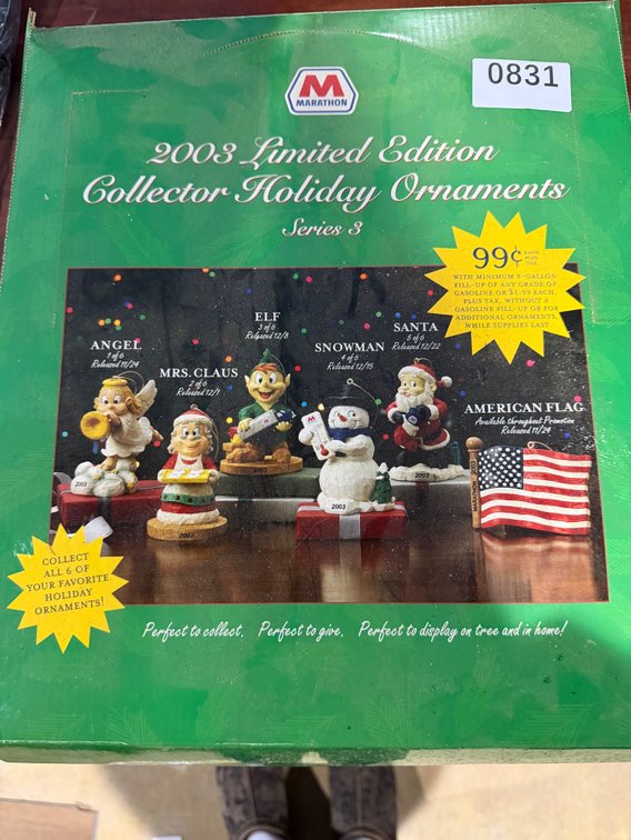 2003 limited Edition Marathon Collectors ornaments