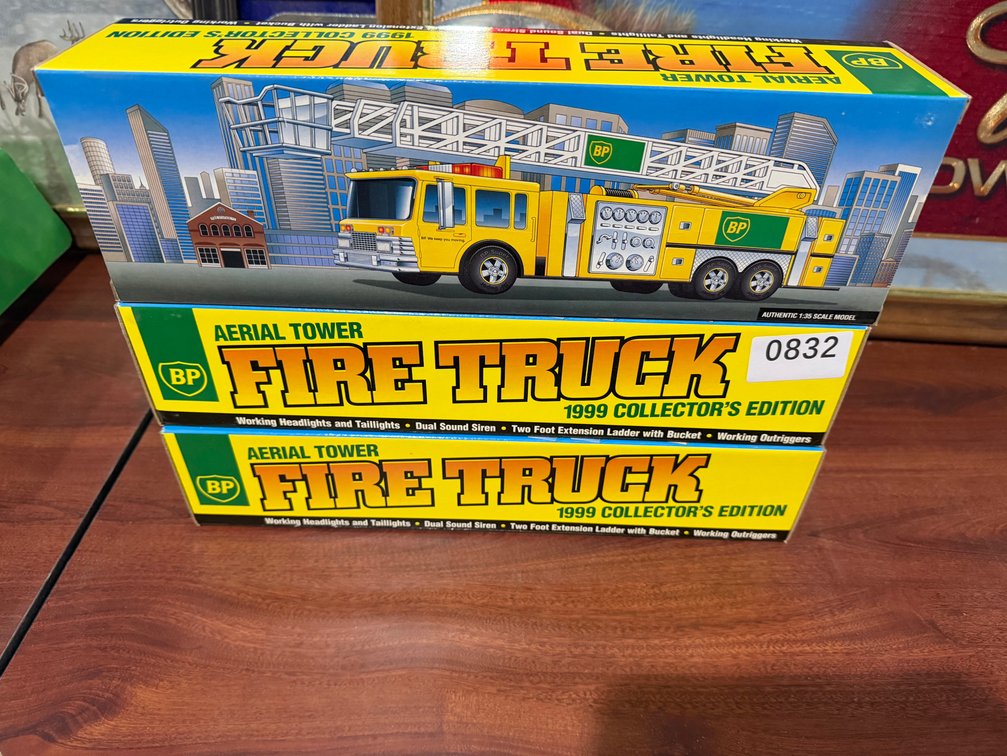BP Arial Tower Firetruck Collectors Toys