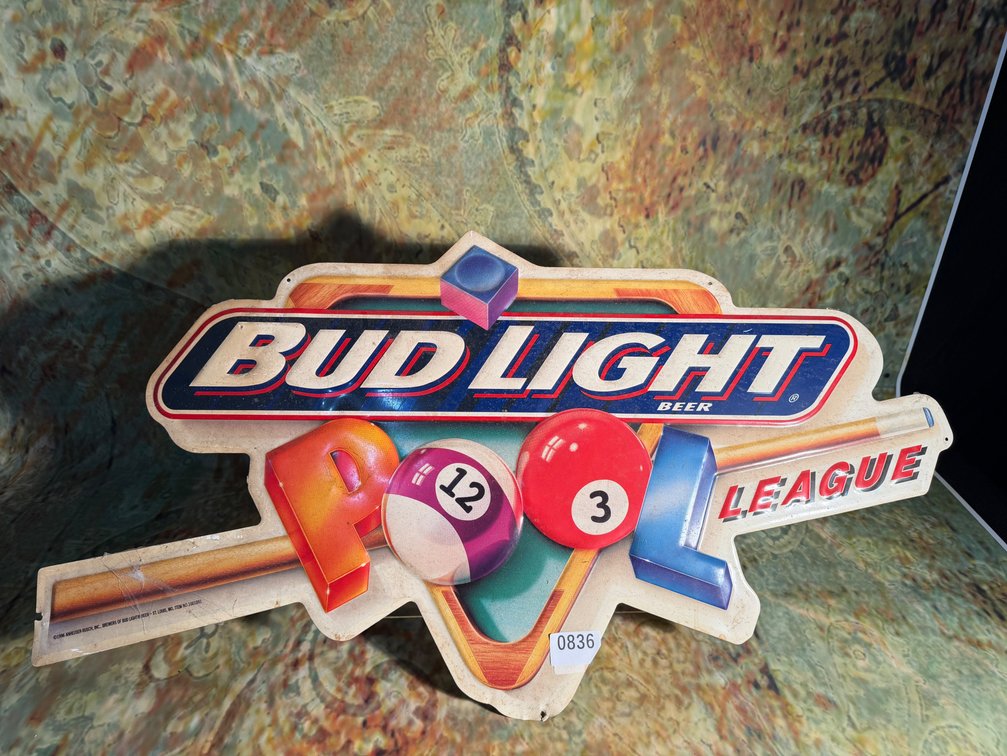 Bud light League Metal sign