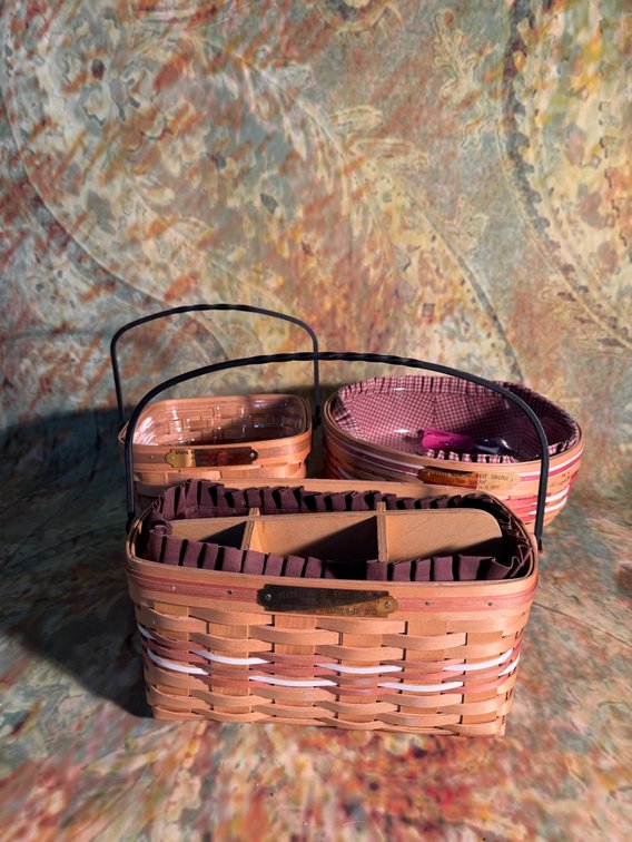 Set of 3 State of WV Collectors Baskets