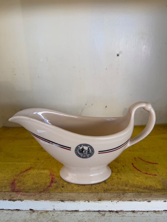 Carr China and McNicol China - West Virginia State 1930s-40s Gravy Boat