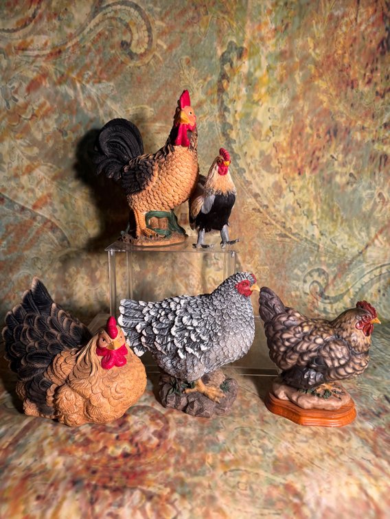 Chicken figurines
