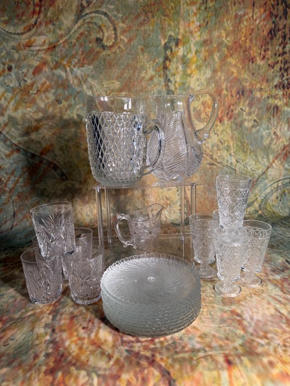 Vintage Crystal Glass Assorted Lot