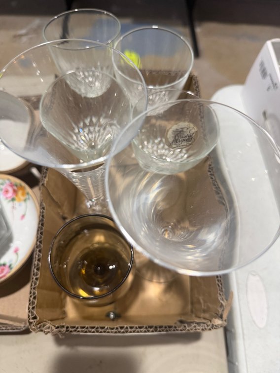 Antique Crystal Glasses