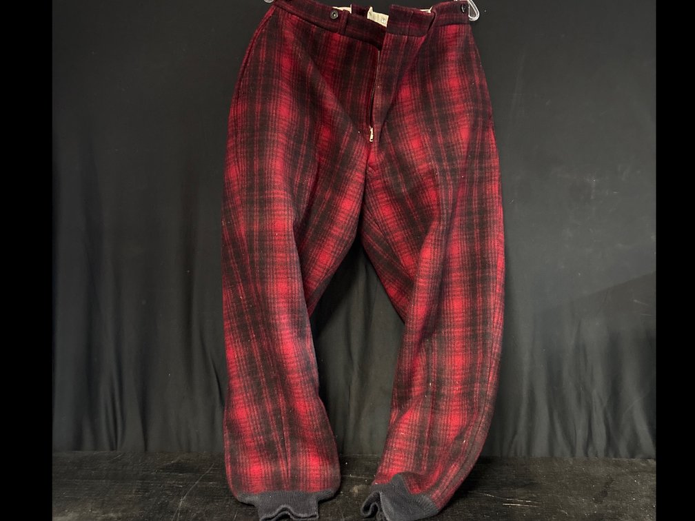Woolrich Men’s Buffalo Plaid Heavy Wool Hunting Field Trousers Vintage