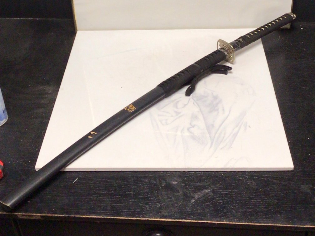 Black Samurai Sword Approx 41 Inches Long