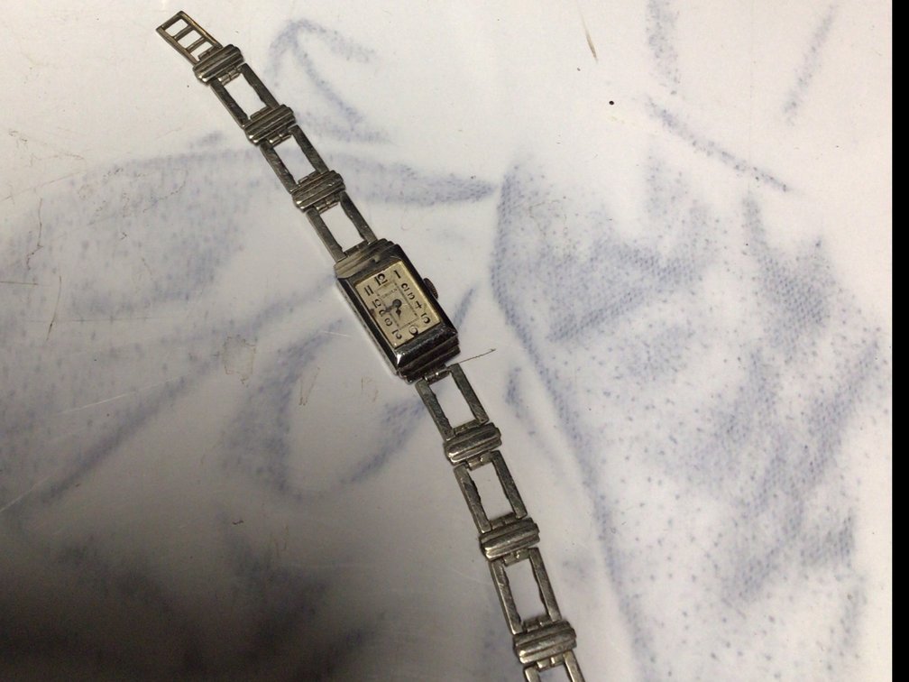 Gruen 14 k White Gold Vintage 1920s To 1930s