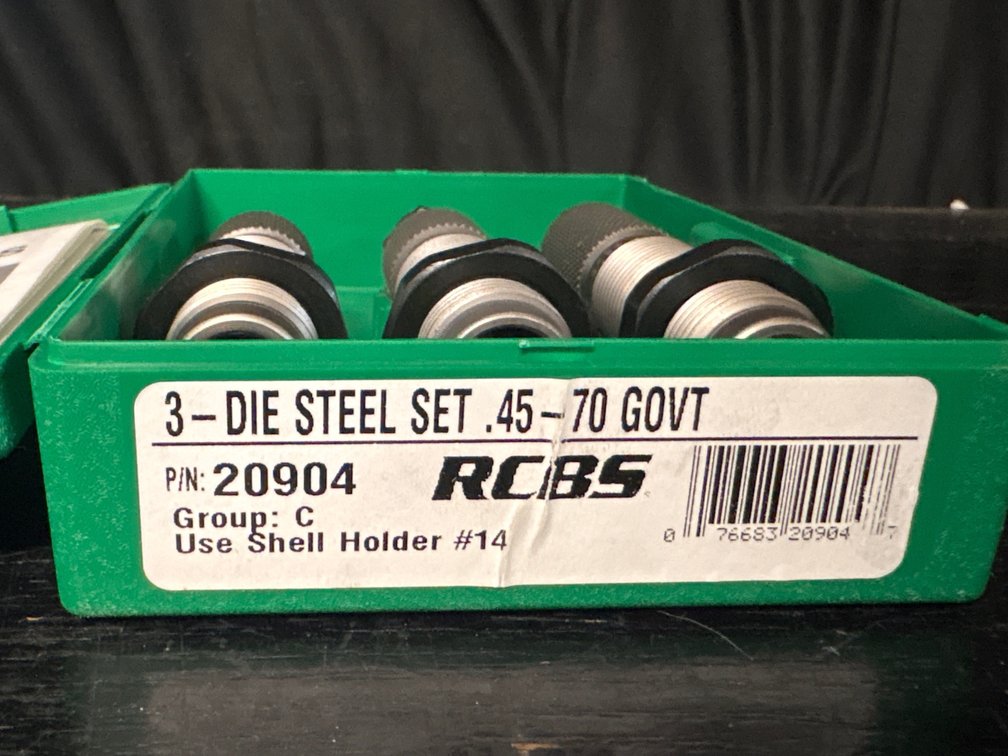 3-Die Steel Set .45-70 Govt Cartridge