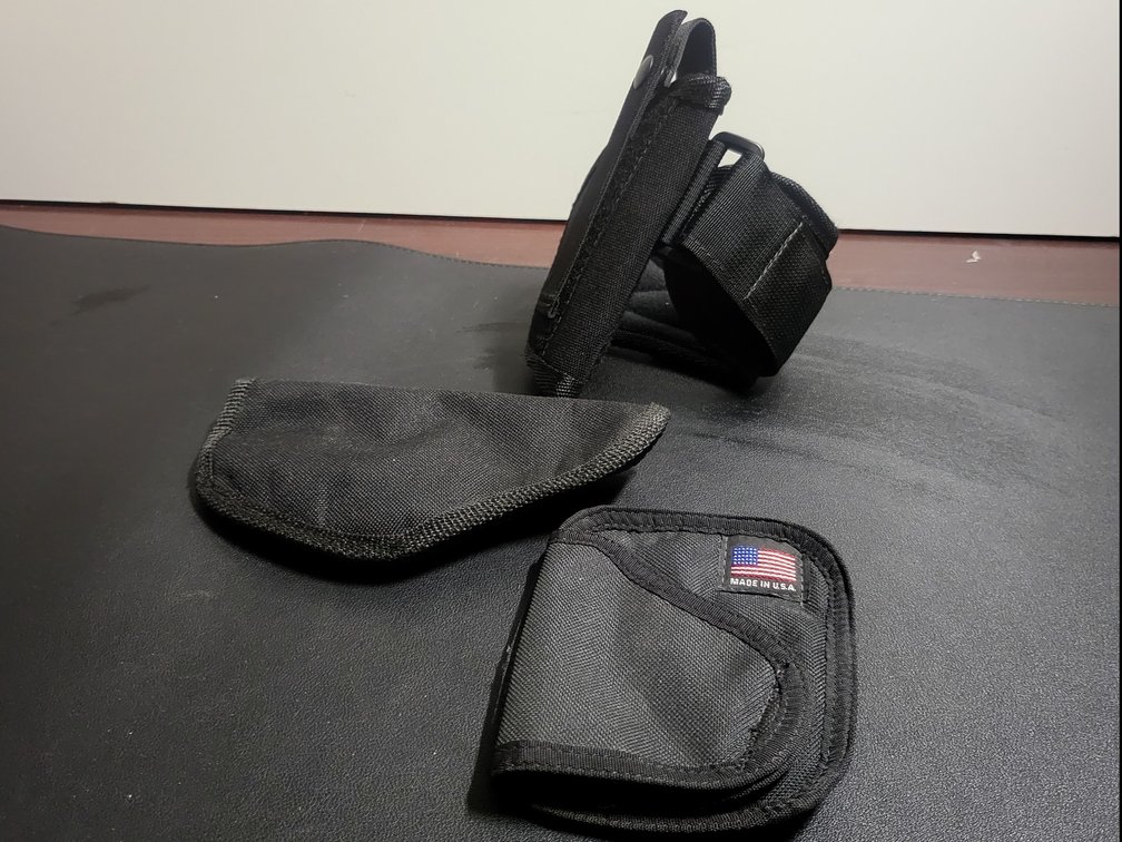 3 Concealed Carry Nylon Holsters,Ankle Holster & Pocket/IWB Holsters (Made in USA)