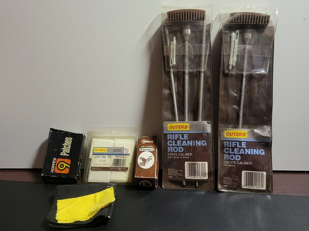 Gun Cleaning Supply Lot,Rifle Cleaning Rods & Patches
