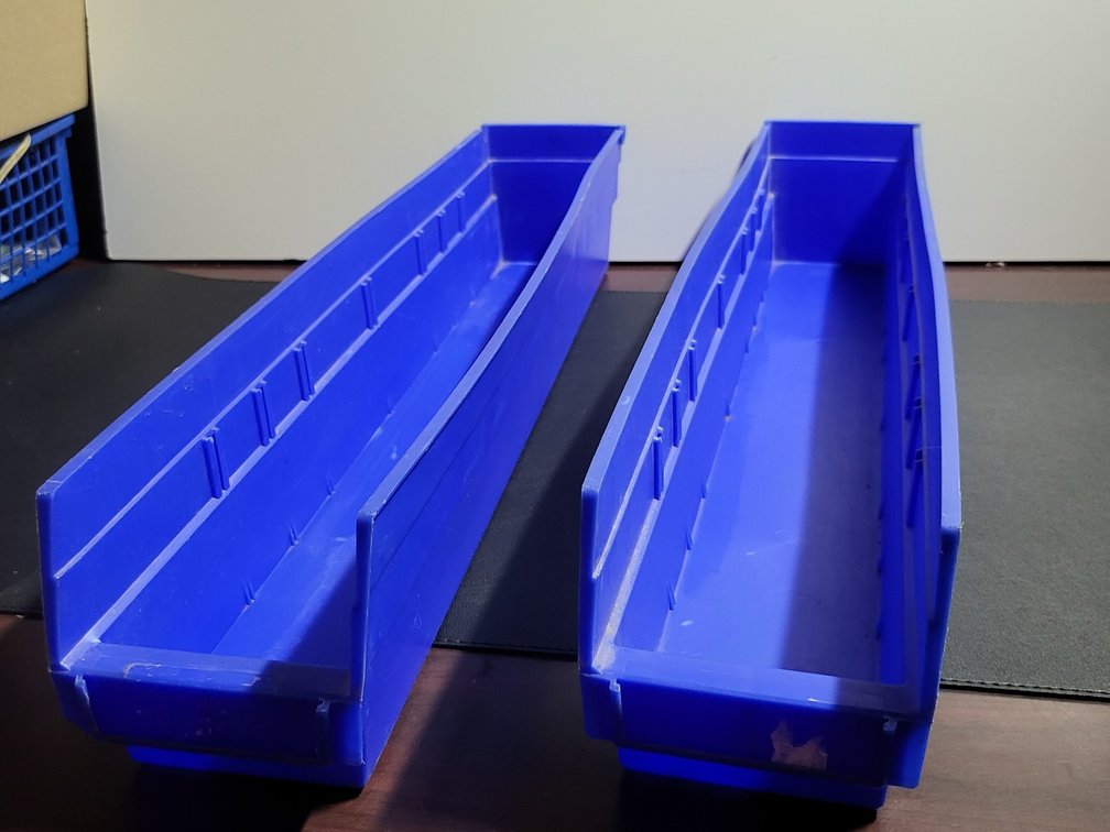 Akro-Mils Blue Plastic Shelf Bins