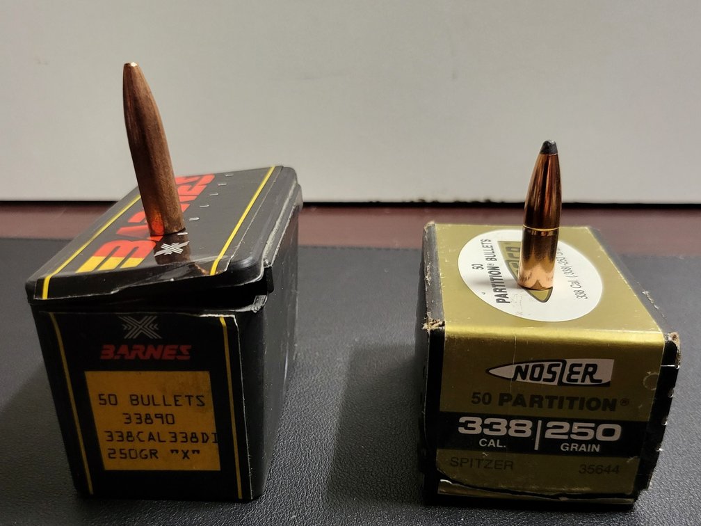 Nosler Partition Reloading Bullets,338 Caliber / 250 Grain (338CAL 338D1