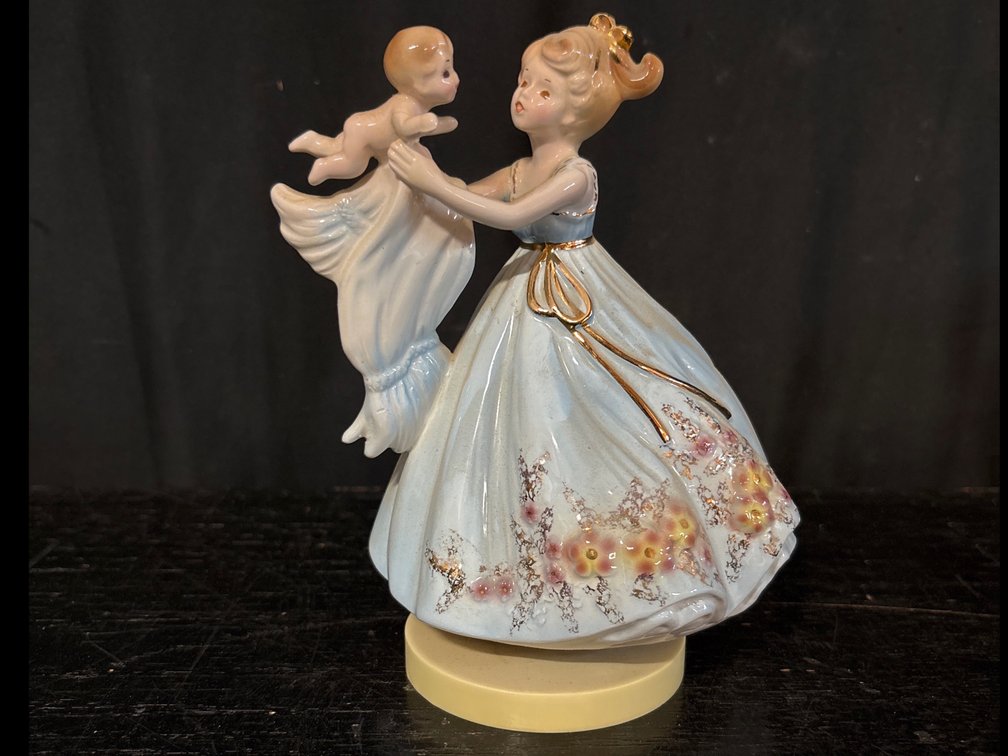 Joys of Motherhood” Porcelain Music Figurine