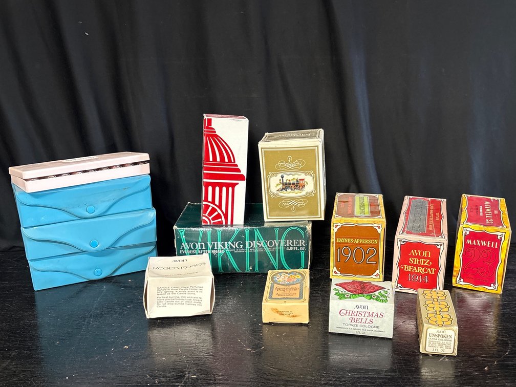Avon Commemorative & Novelty Aftershave, Perfumes and 4 Makeup Demonstrator