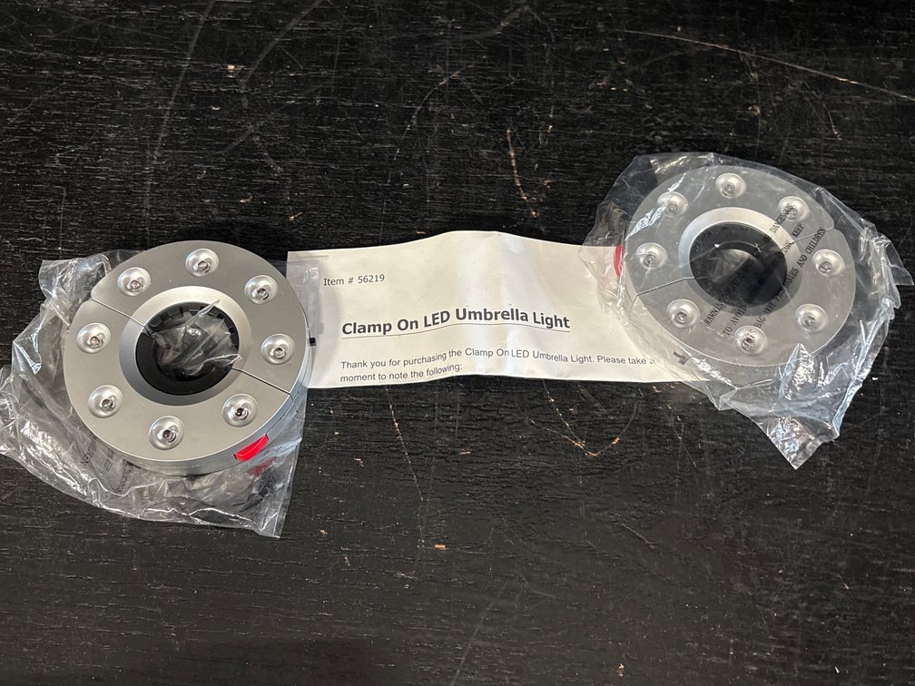 2 Clamp On LED Umbrella Lights