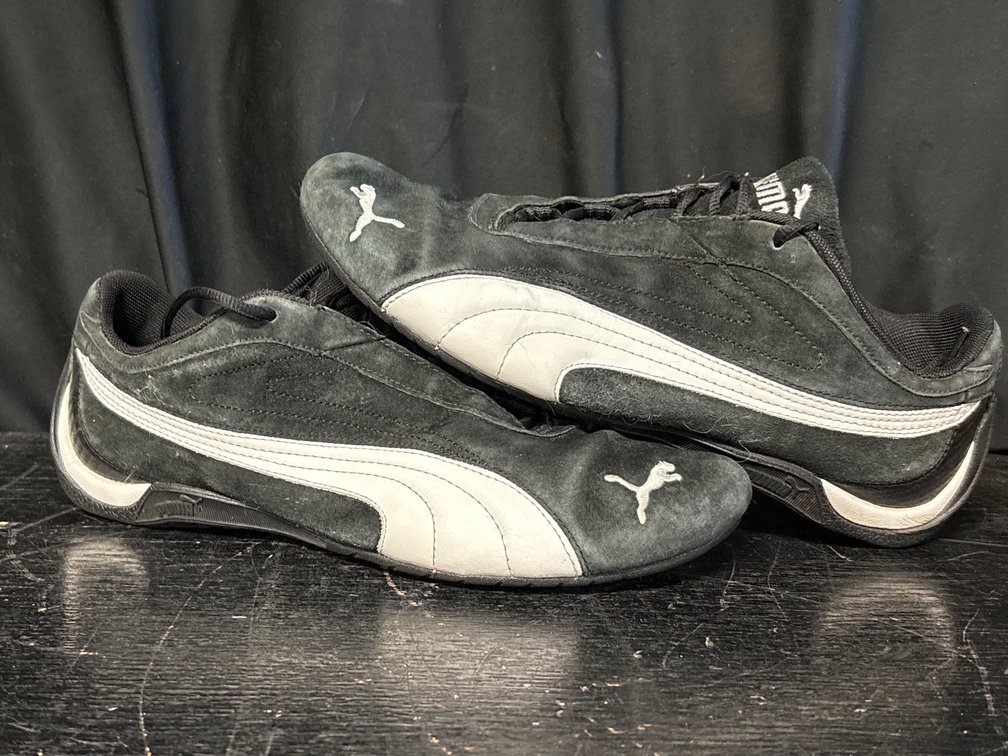 Black Suede Puma Shoes Size 9
