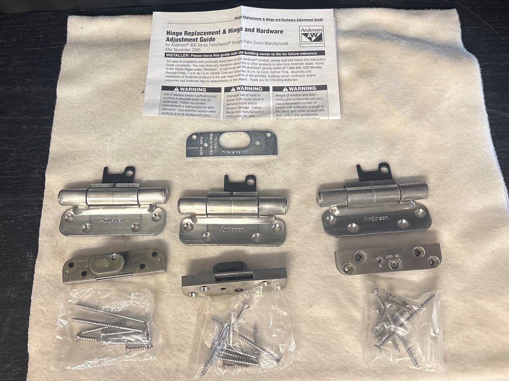 Anderson 400 Series Brushed Chrome Hinge Replacement & Rout Modification Guide