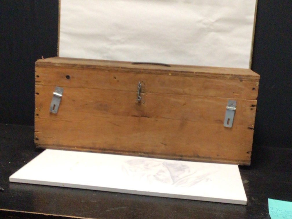 Tool Box With Misc Tools And Hardware Approx 27 Inches Wide By 11 Inches Tall By 9 Inches Deep