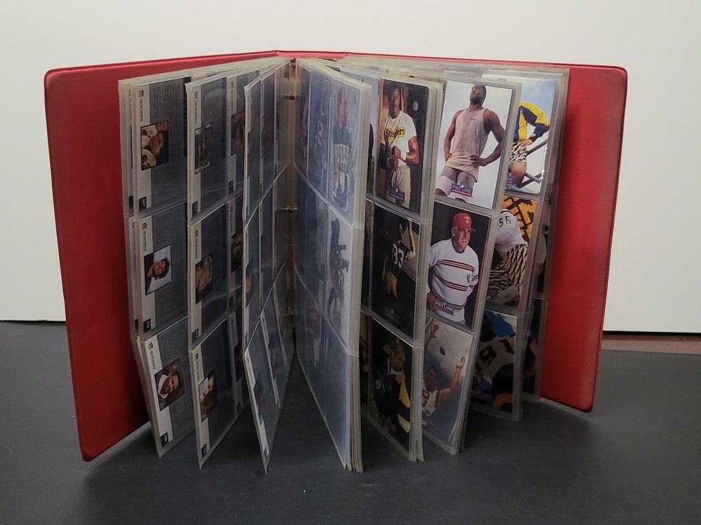 1991 Pro Line Portraits Football Card Binder Collection ,Massive Team Subsets (Rams, Chargers, Redskins, Saints, Eagles, & More!)