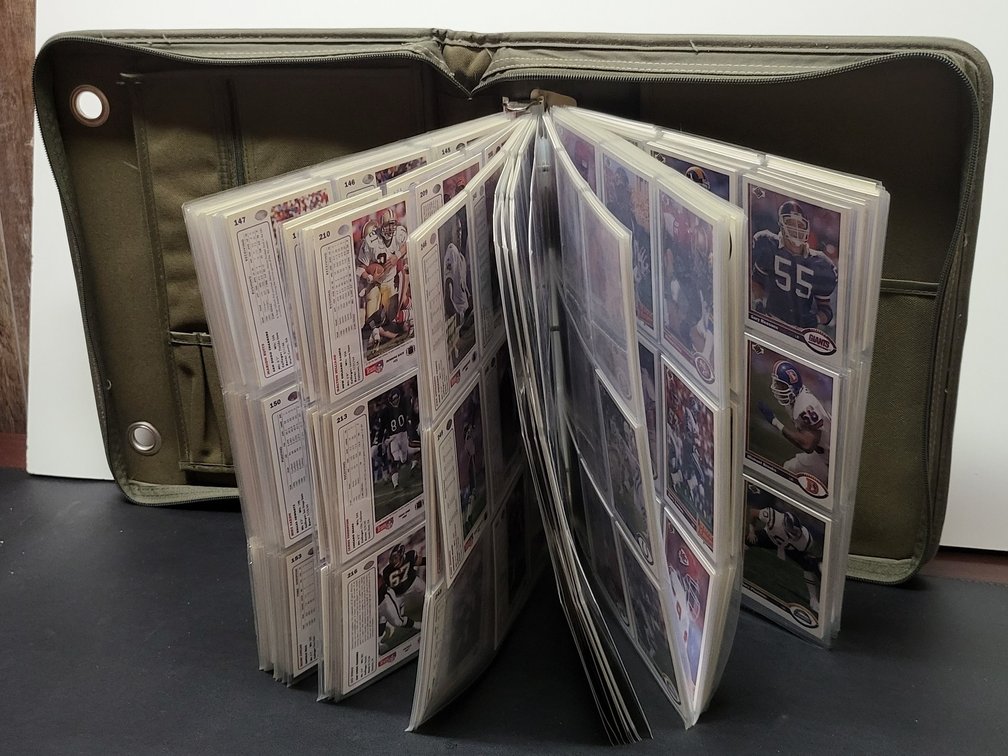 1991 Upper Deck Football Card Binder, Bo Jackson, Emmitt Smith, Hall of Famers, Stars & Rookies