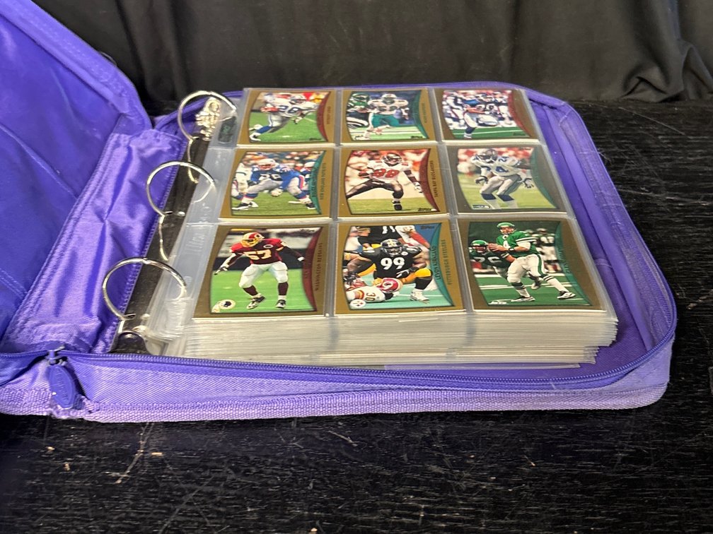 Binder of Football Cards