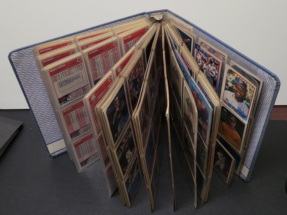 1989 Topps & Fleer Baseball Card Binder Collection, Stars, Rookies, Hall of Famers (Tony Gwynn, Orel Hershiser, Kenny Rogers RC)
