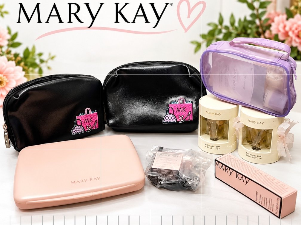 Mary Kay Beauty and Cosmetic Accessories, including Makeup Bags, Beauty Products
