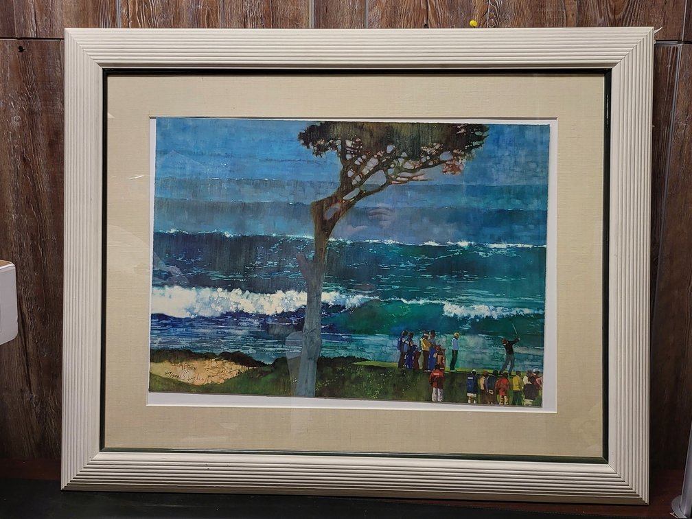 Bernie Fuchs Pebble Beach Golf Signed Lithograph – Limited Edition 419/700