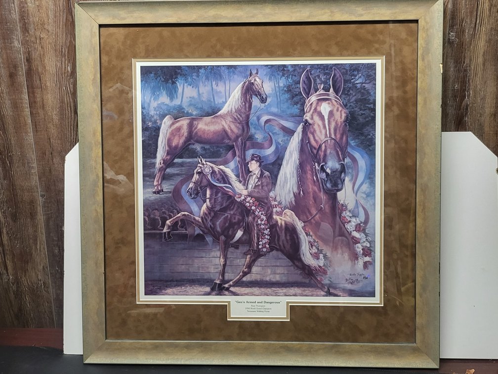 Billie Nipper "Gen's Armed and Dangerous" Signed & Numbered 20/100 Framed Print1994