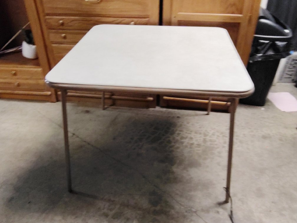 Metal Frame Square Folding Table