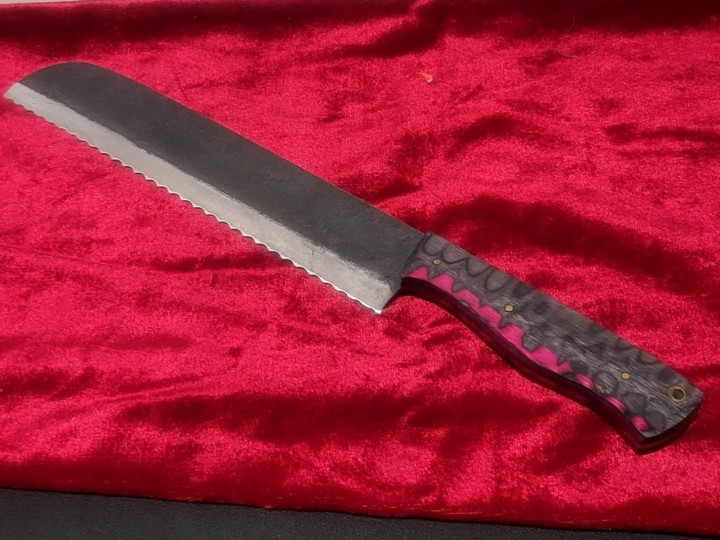 Custom Handcrafted Serrated Bread Knife