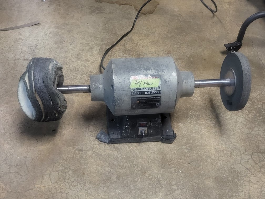Palmgren Heavy Duty 10" Bench Buffer Polisher - Model TDS-2508G - 3/4" Arbor