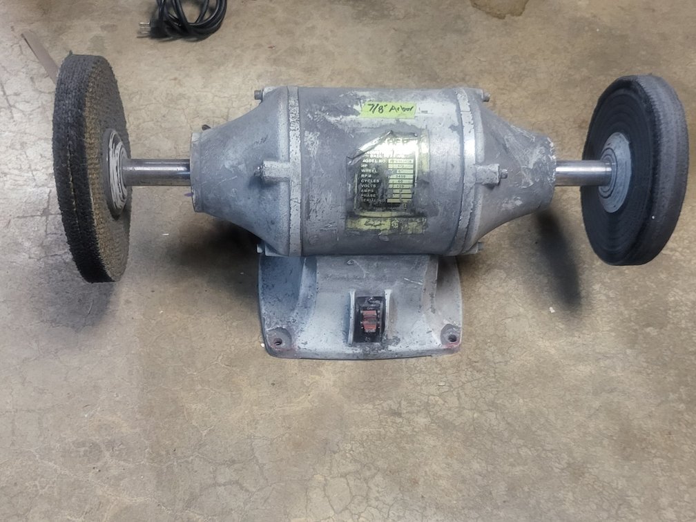 Heavy-Duty Industrial Bench Grinder / Buffer Motor – 7/8" Arbor