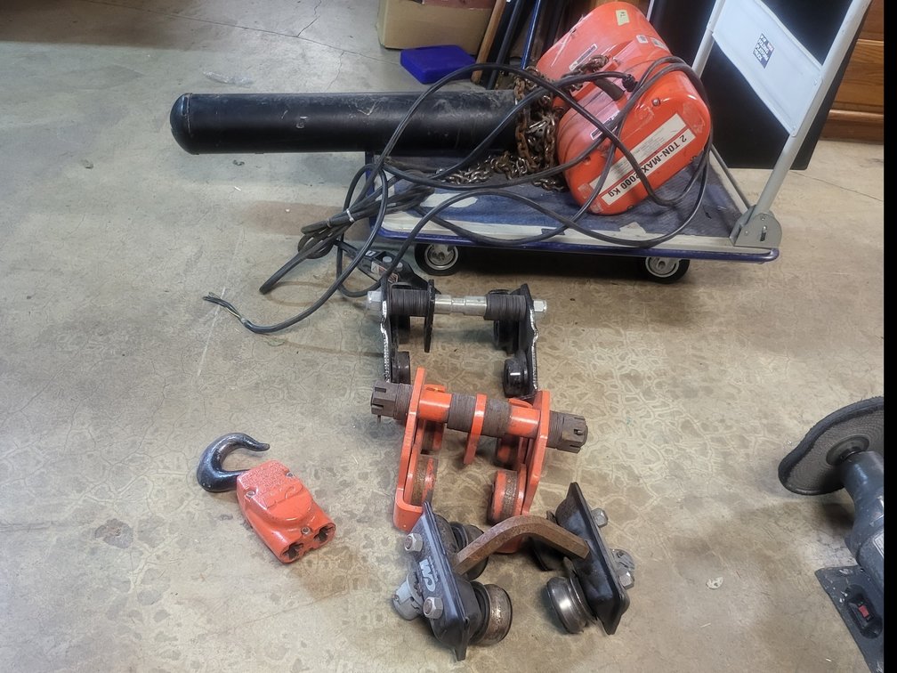 CM Lodestar Model R 2-Ton Electric Chain Hoist & Beam Trolleys Package (3-Phase