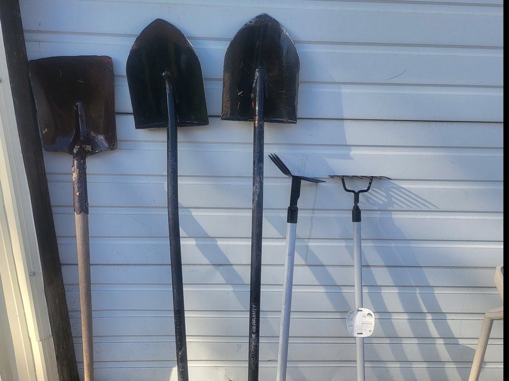 Yard Tool,Heavy Duty ,Shovels, Rake, and Edger (5 Pieces)