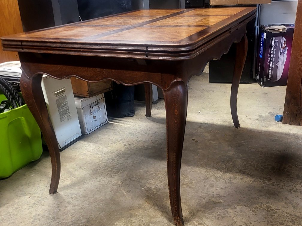 Mid-Century French Country Extension Dining Table