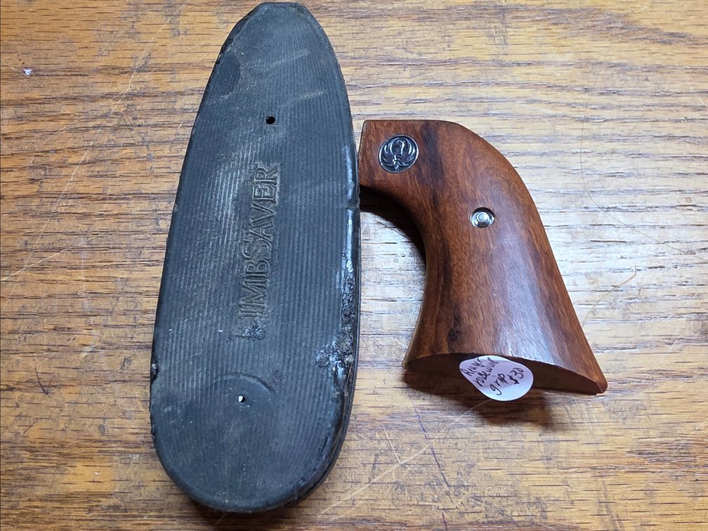Rugar Rosewood Grip, Recoil Rifle Pad