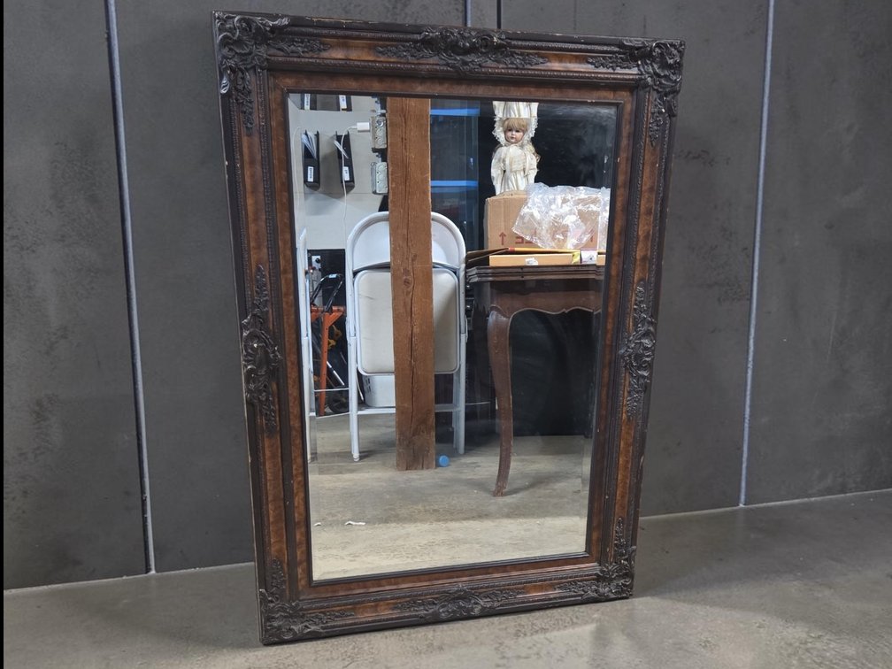 Ornate Wooden Wall Mirror,Carved Antique Style Frame